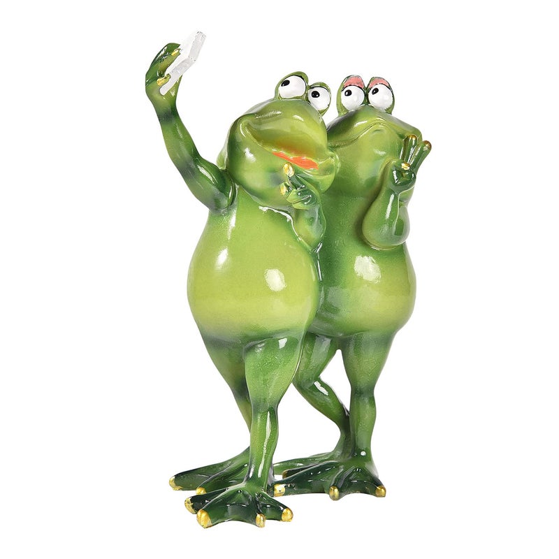 Sungmor Creative Frog Figurines - Fun Collectibles for Home and Garden, Miniature and Resin Frog Statues for Desk Decor - Image 2